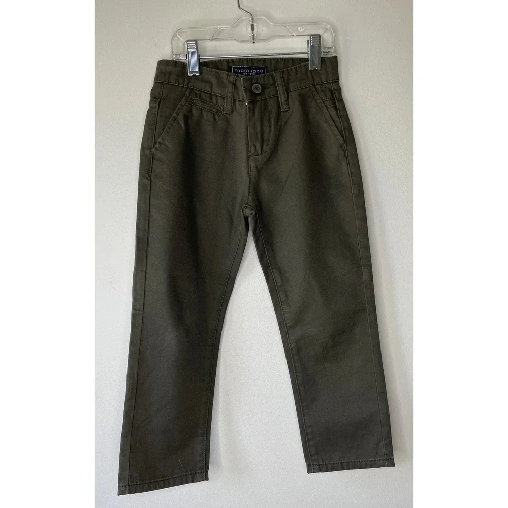 Tooby doo New York 3pc Set Boys 5 Blue Shirt Olive Light Blue Pants Versatile,